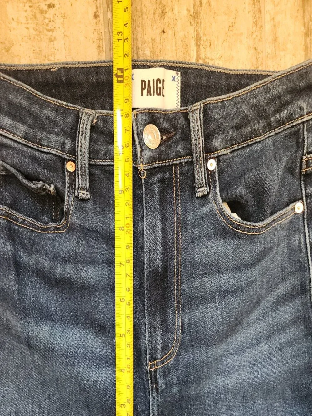 Paige Jeans Womens 26 Claudine Boot Cut High Rise Stretch Denim Raw Hem